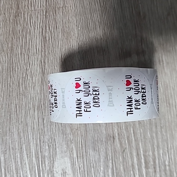 Thank you for your order sticker roll- 500 stickers. New - Picture 1 of 3